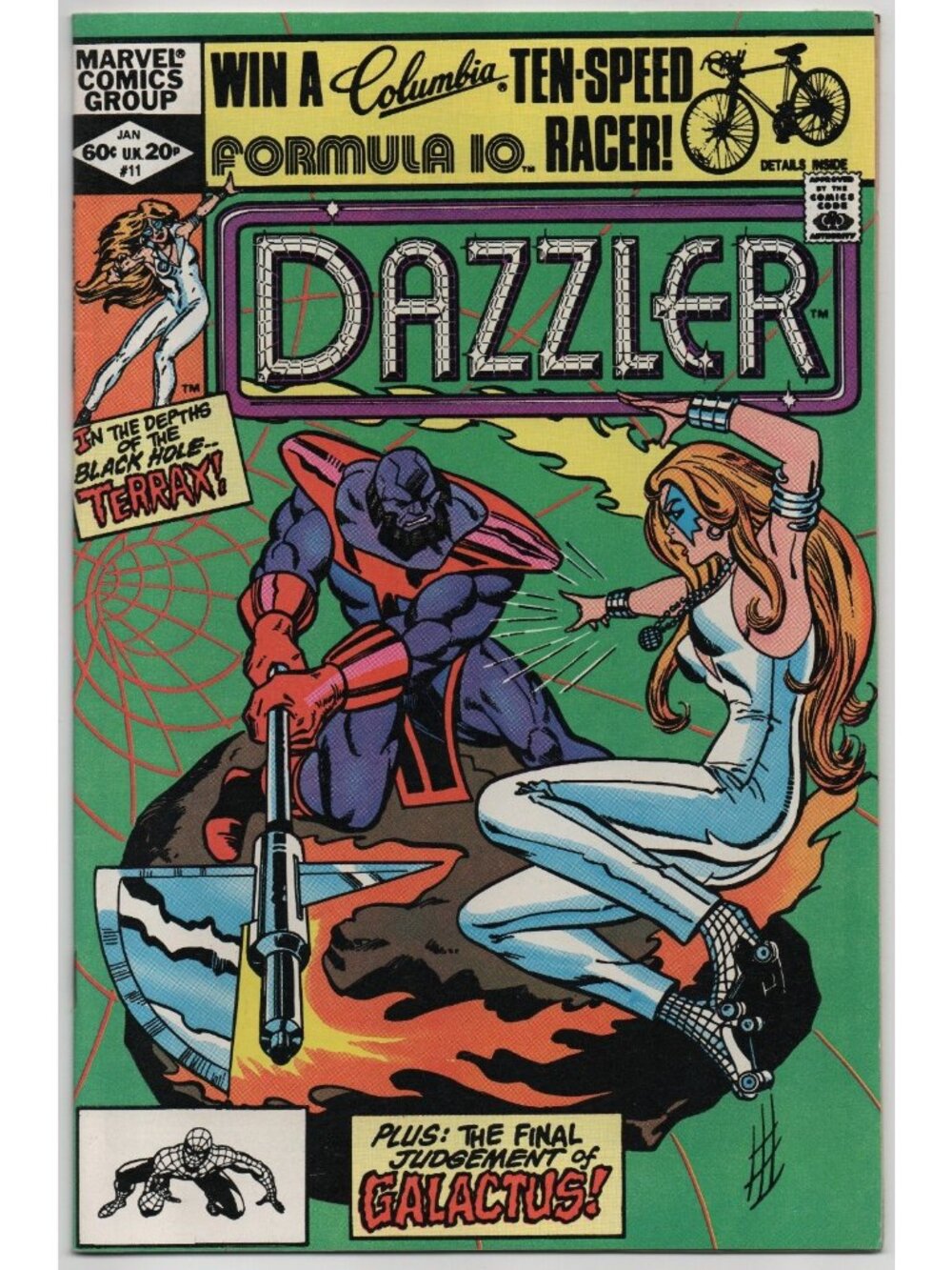 Dazzler 11 Marvel Comics 1982 VF- 7.5 Galactus Terrax